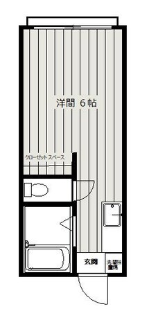 小川コーポの物件間取画像